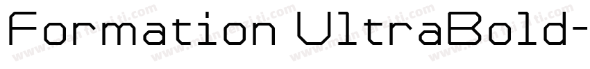 Formation UltraBold字体转换